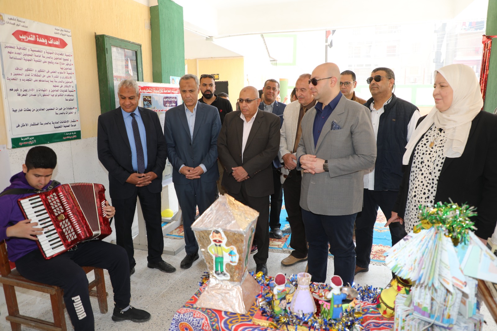 افتتاح مشروعات تعليمية بمناسبة العيد القومي